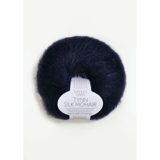 Tynn Silk Mohair 5581 dyp marine