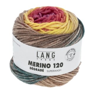 MERINO 120 DÉGRADÉ Superwash 37.0007 Regenbogen